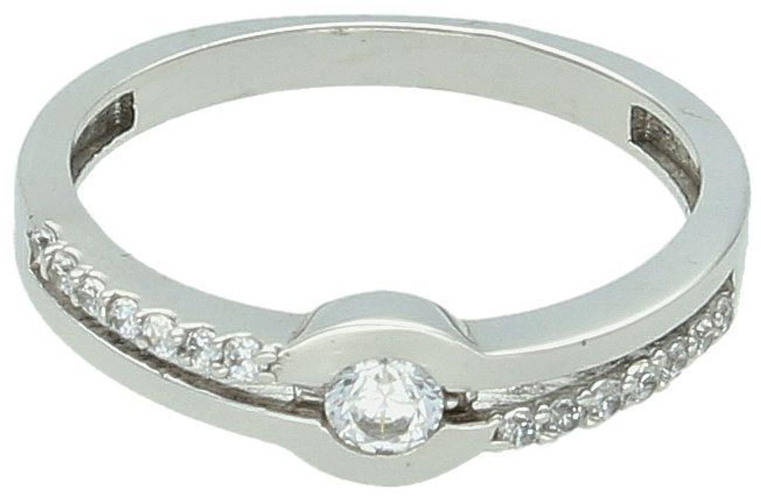 Złoty pierścionek z białym złotem o nowoczesnej budowie Model PI Unikalne połączenie złota i białego złota – nowoczesny, stylowy designElegancka i m.jpg